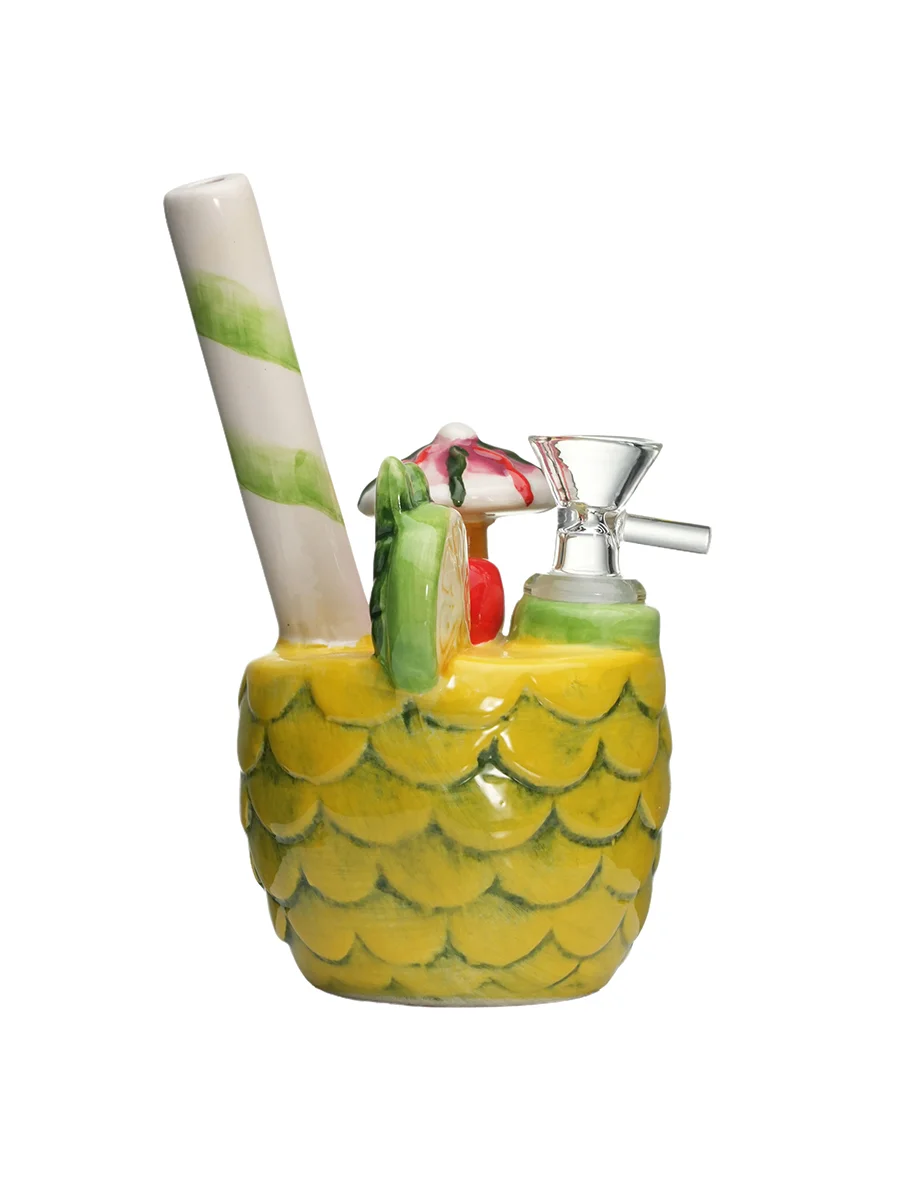 Pineapple Fancy Drink Ceramic Water Pipe, 2 image Pineapple Fancy Drink Ceramic Water Pipe, 2 image