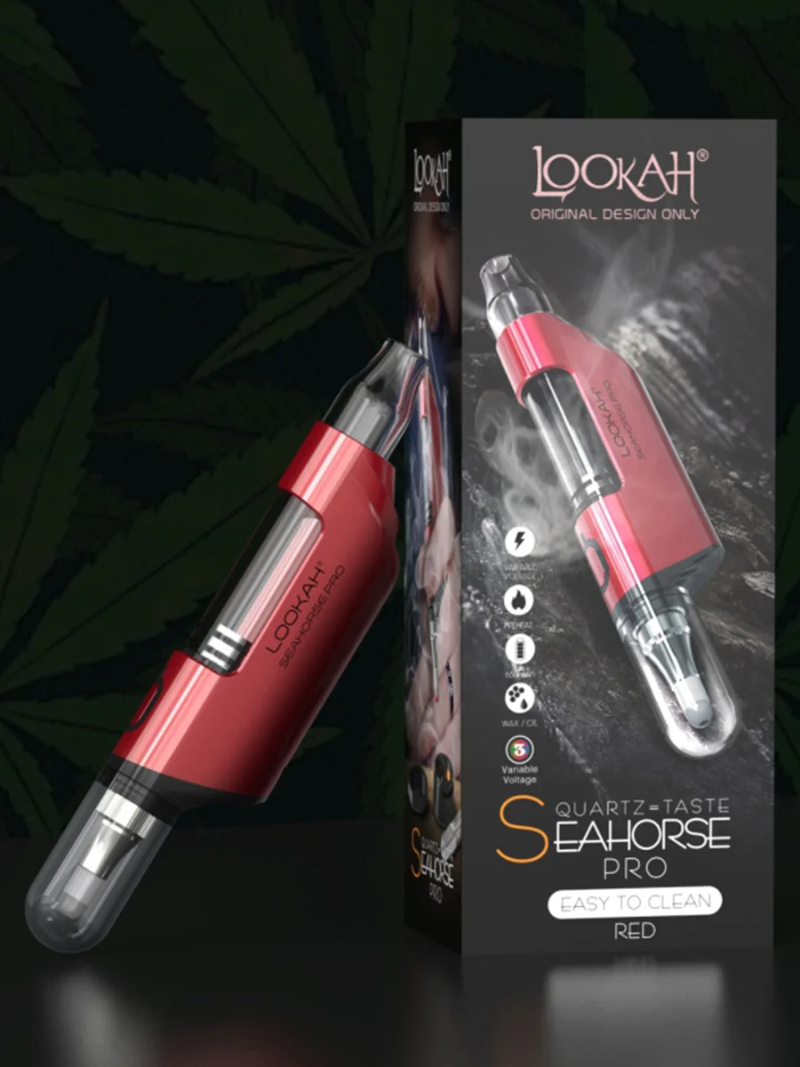 Lookah Seahorse PRO Electric Nectar Collector & Dab Pen Red Lookah Seahorse PRO Electric Nectar Collector & Dab Pen Red