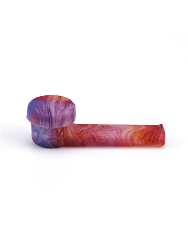 Luminous Silicone Hand Pipe With Lid Luminous Silicone Hand Pipe With Lid