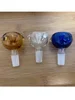 3PCS 14MM Mushroom Glass Bong Bowl with Glass Marbles