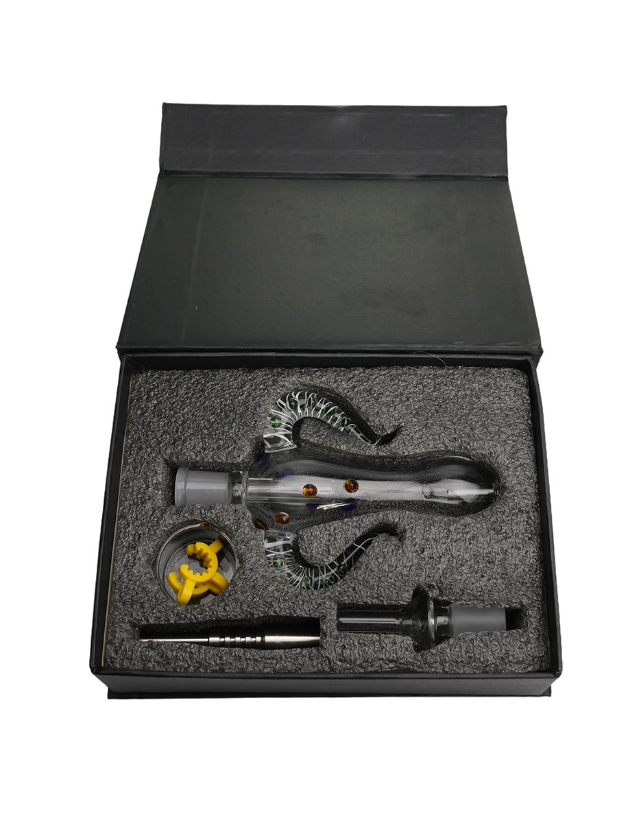 2PCS 14mm Bull Horn Glass Nectar Collector Kit 2PCS 14mm Bull Horn Glass Nectar Collector Kit