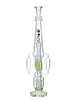 23" Cool Recycler Bong | Helix Water Pipe | Triple Chamber Percolator | Green 23" Cool Recycler Bong | Helix Water Pipe | Triple Chamber Percolator | Green