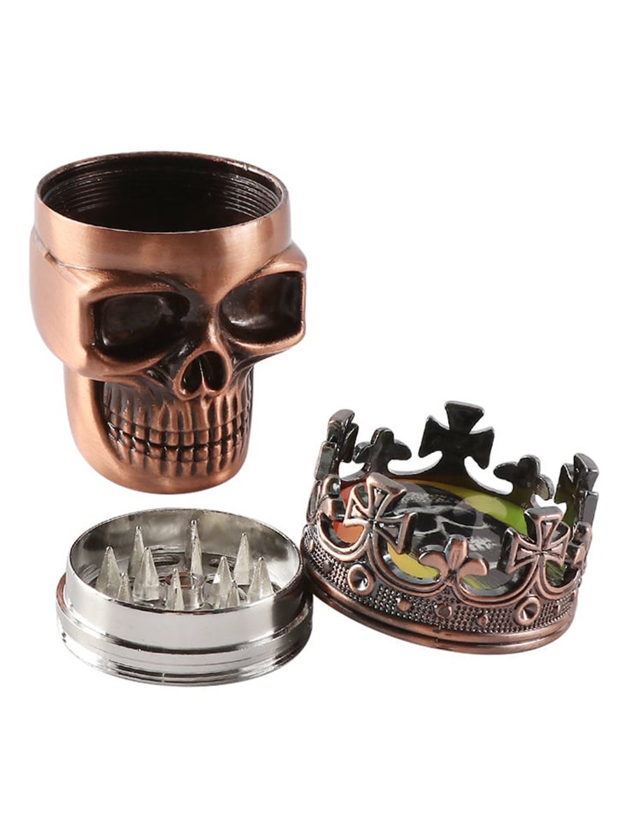 3 Layer Skull Cool Metal Herb Grinder3 3 Layer Skull Cool Metal Herb Grinder3