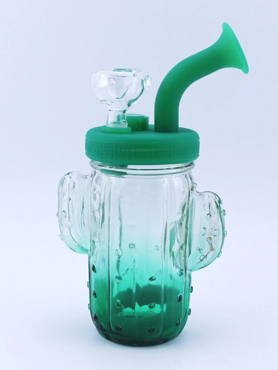 Cactus Silicone Bong Green Cactus Silicone Bong Green
