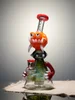 10 inch Monster Head Perc Beaker Glass Bong Orange Side 10 inch Monster Head Perc Beaker Glass Bong Orange Side