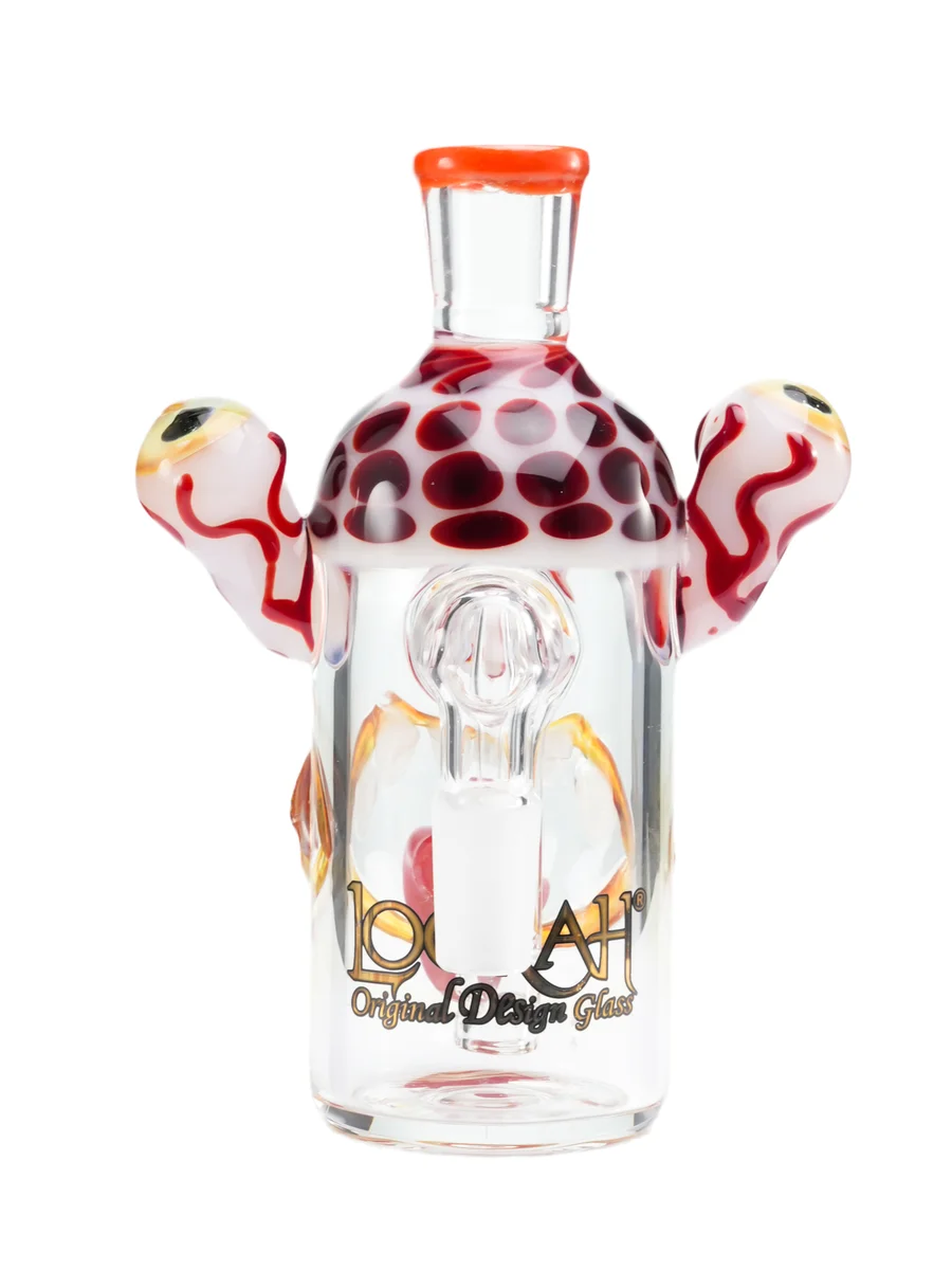 Triple-Eyed Monster Head Ash Catcher, Colors: Orange, 6 image Triple-Eyed Monster Head Ash Catcher, Colors: Orange, 6 image