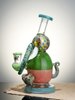 Water Blue 8" Mini Multicolored Elephant Dab Rig3 Water Blue 8" Mini Multicolored Elephant Dab Rig3