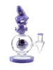 LOOKAH 8.7'' Mini Cute Big Head Dinosaur Glass Bong, Colors: Clear Green, 4 image
