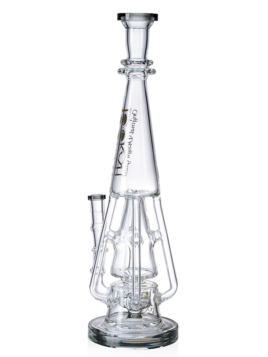 17" Cool Recycler Bong | Multiple water pipe | Porous Bubbler | 
Clear Black 17" Cool Recycler Bong | Multiple water pipe | Porous Bubbler | 
Clear Black