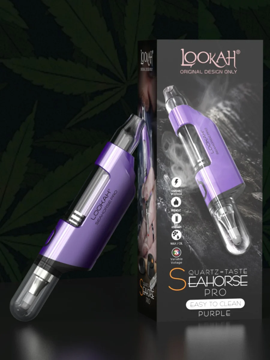 Lookah Seahorse PRO Electric Nectar Collector & Dab Pen Purple Lookah Seahorse PRO Electric Nectar Collector & Dab Pen Purple
