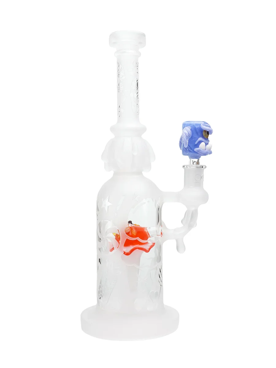 Purple 14MM Giant Tooth Monster Glass Bowl