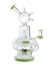 elegant epic sophisticated recycler bong kiwi green