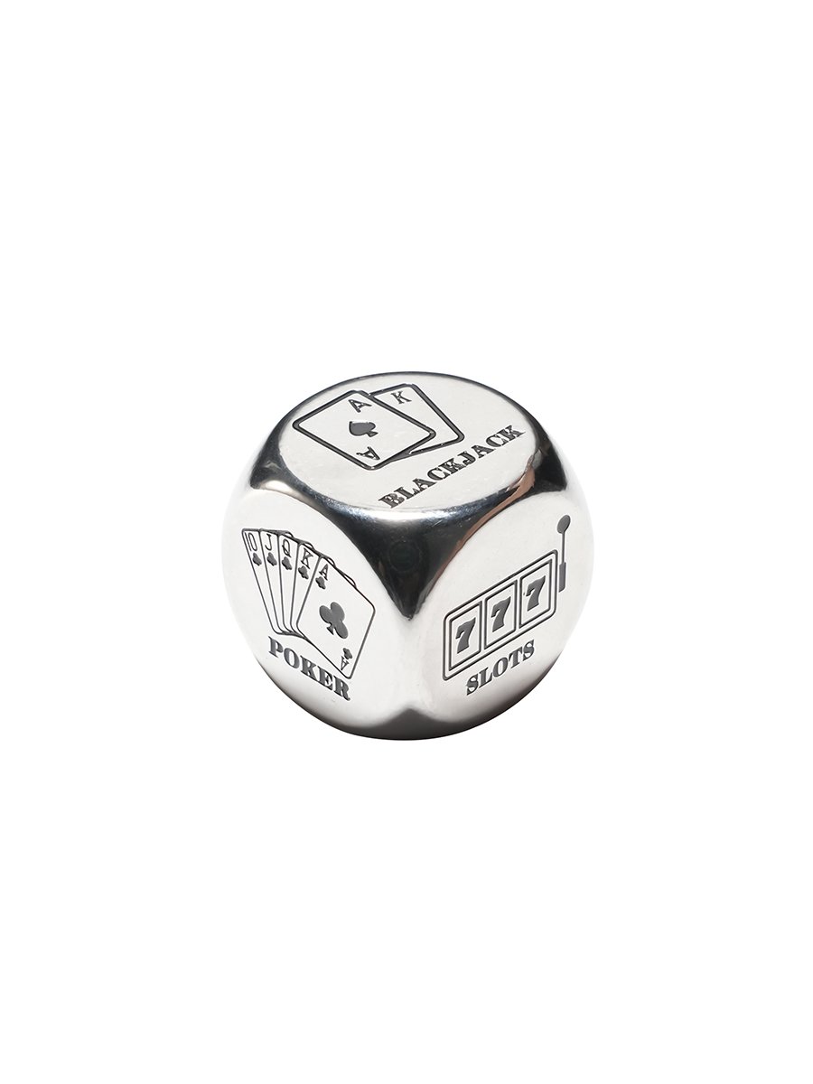 1PCS Stainless Steel Poker Dice 5 1PCS Stainless Steel Poker Dice 5