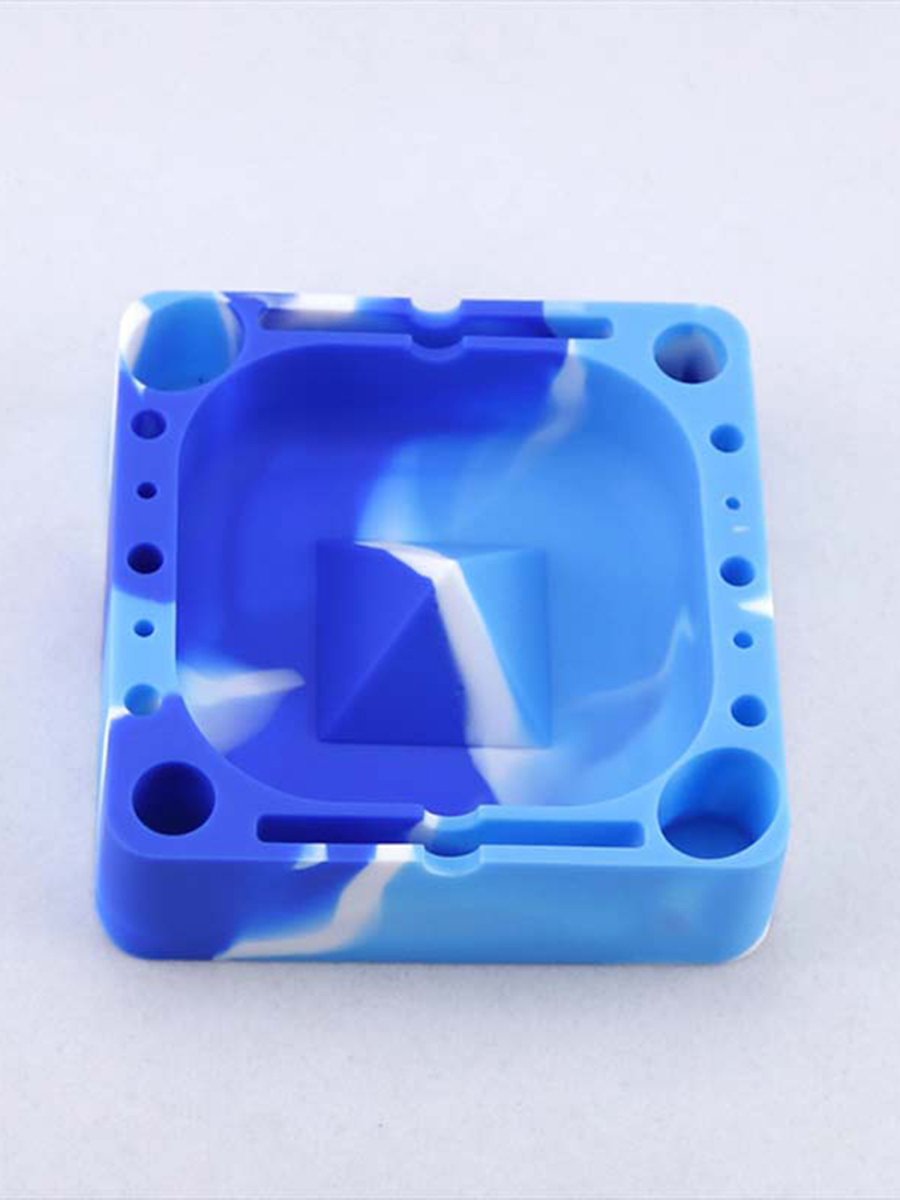 Blue Multifunction Silicone Ashtray
