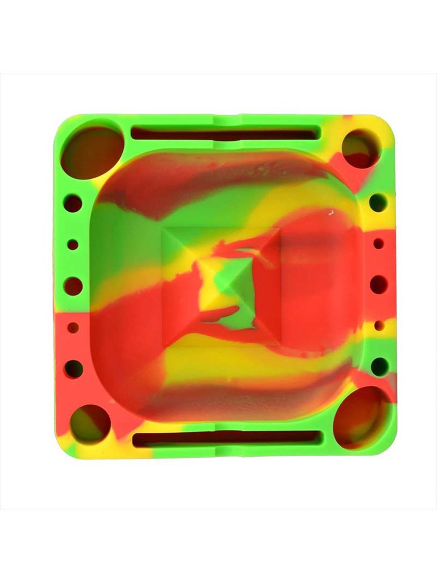 Red Green Multifunction Silicone Ashtray