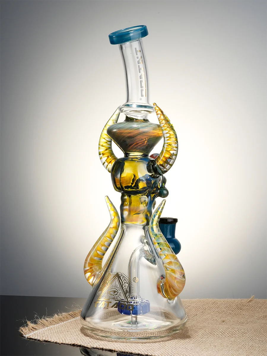 11.5" Cool Ornate Satanic Dab Rig5 11.5" Cool Ornate Satanic Dab Rig5
