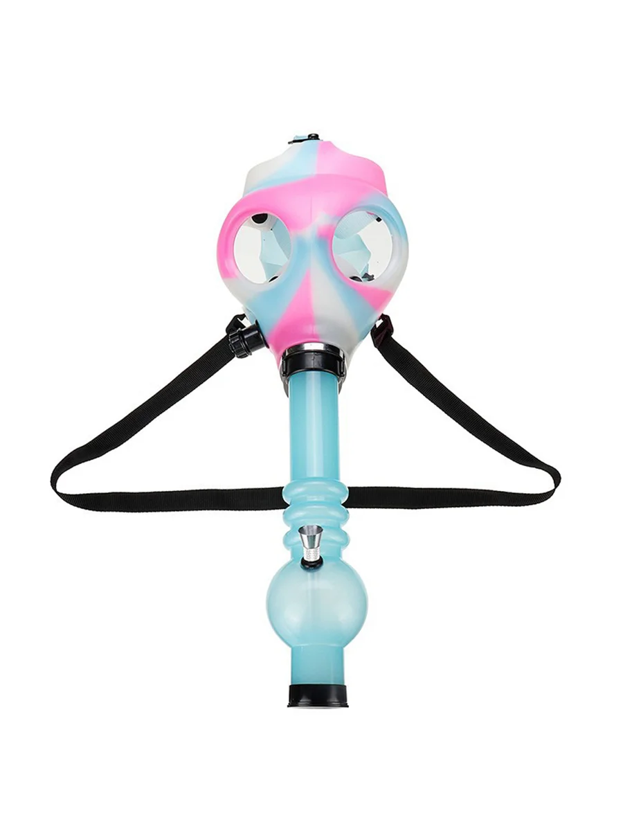 Classic Glow-in-the-Dark Transfer Silicone Gas Mask Bong