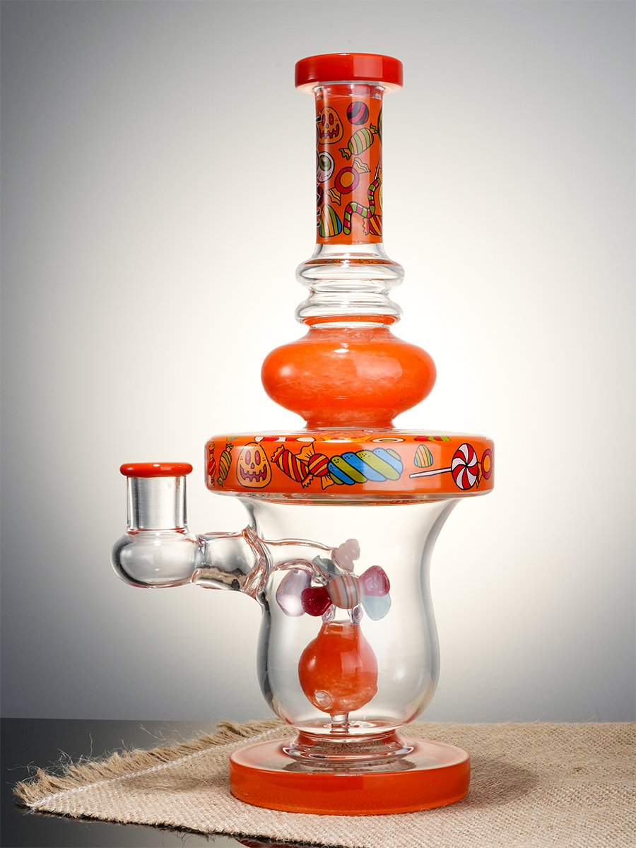 Lookah Bong 11" Cute Candy Stick Glass Water Pipe - Blue, Colors: Blue, 2 image Lookah Bong 11" Cute Candy Stick Glass Water Pipe - Blue, Colors: Blue, 2 image