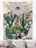 Vertical Skeleton Sun Tapestry, Size: 90.55x70.87inch