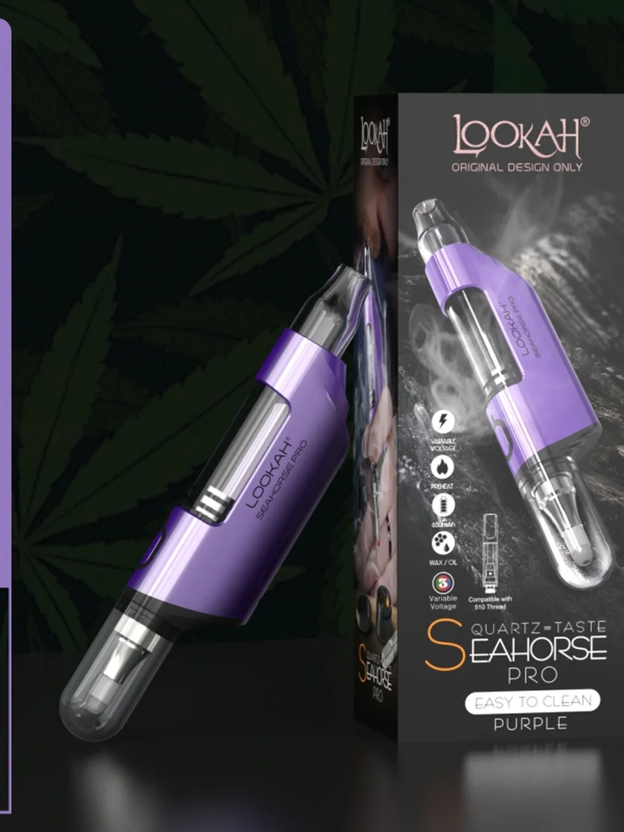 Lookah Seahorse PRO Electric Nectar Collector & Dab Pen, Color: Royal Gold, 12 image Lookah Seahorse PRO Electric Nectar Collector & Dab Pen, Color: Royal Gold, 12 image
