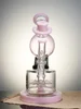 Lookah Bong 9'' Dancing Hat Sprocket Perc Water Pipe, Colors: Pink, 4 image Lookah Bong 9'' Dancing Hat Sprocket Perc Water Pipe, Colors: Pink, 4 image