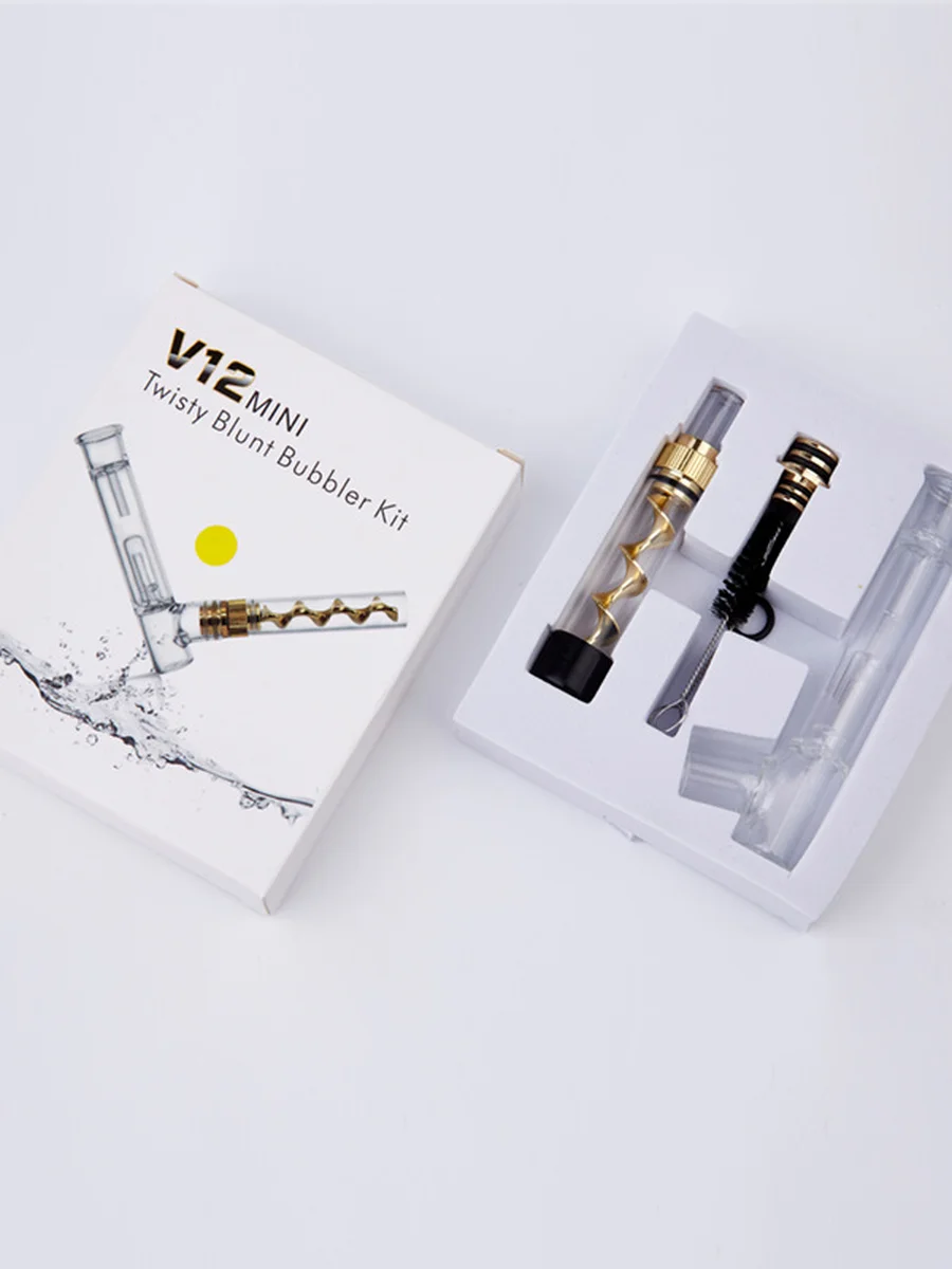 Twisty Glass Blunt Bubbler Kit 8 Twisty Glass Blunt Bubbler Kit 8