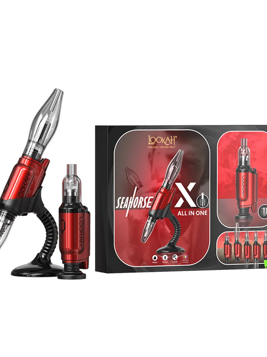 Lookah Seahorse X Wax Kit, Color: Blue, 3 image