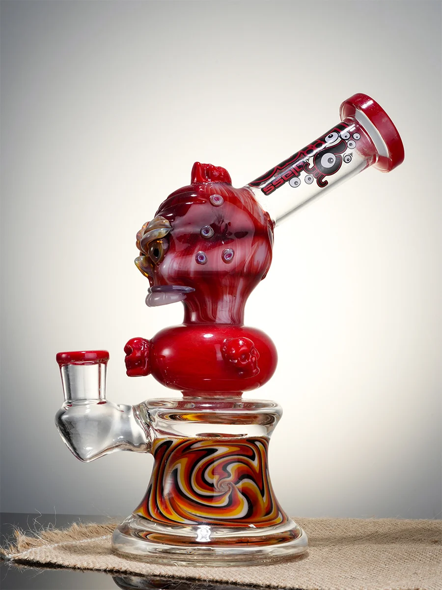 8.5" Mini Cool Skull Dab Rig9 8.5" Mini Cool Skull Dab Rig9