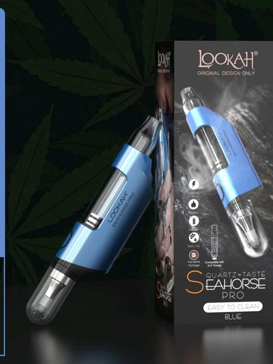 Lookah Seahorse PRO Electric Nectar Collector & Dab Pen, Color: Royal Gold, 7 image Lookah Seahorse PRO Electric Nectar Collector & Dab Pen, Color: Royal Gold, 7 image