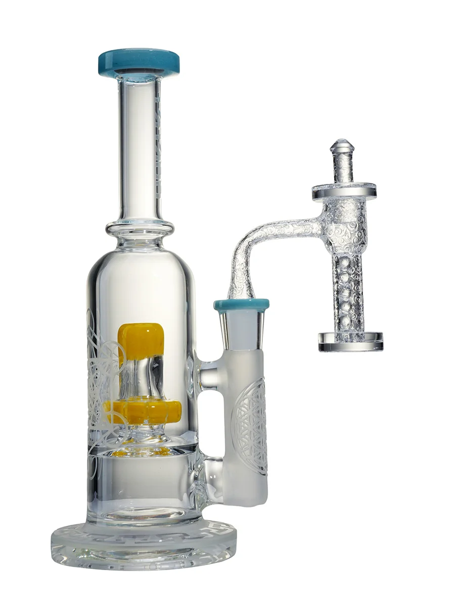 14MM Engraved Terp Slurper Quartz Banger with Carb Cap, 4 image