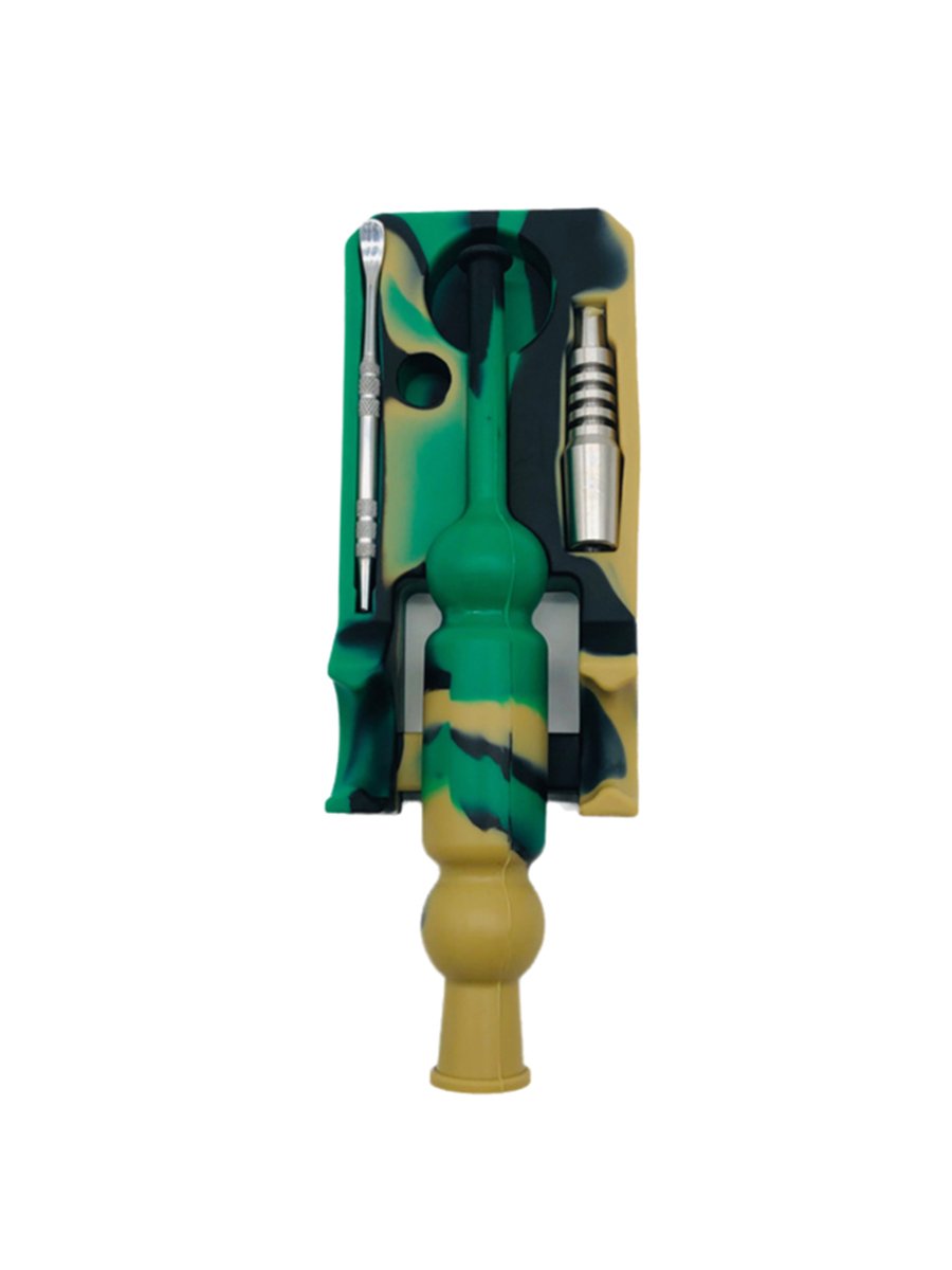 Mixed Colors Silicone Nectar Collector Kit green yellow black