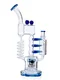 Lookah 14" Recycler Glass Spiderman Shank Water Pipe, Colors: Blue