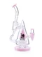 Glass Classy Taper Recycler Bong — Pink