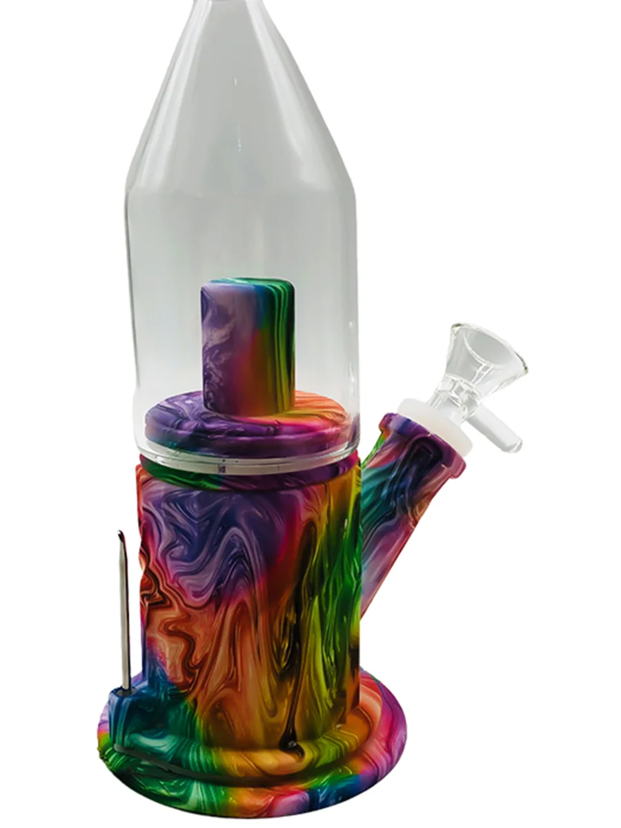 Wave-shaped Conical Silicone Bong