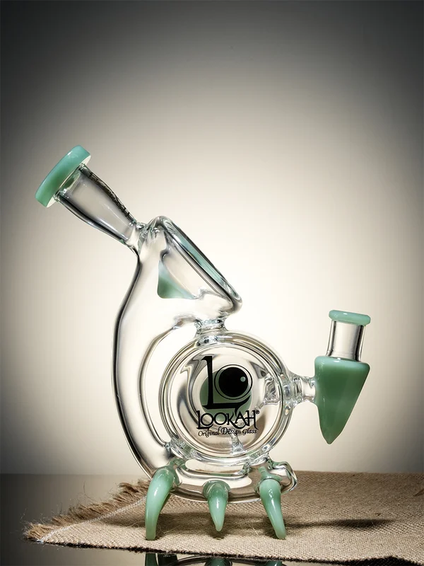 Clear Green2 Mini Cool Recycler Alien Stalker Water Pipe