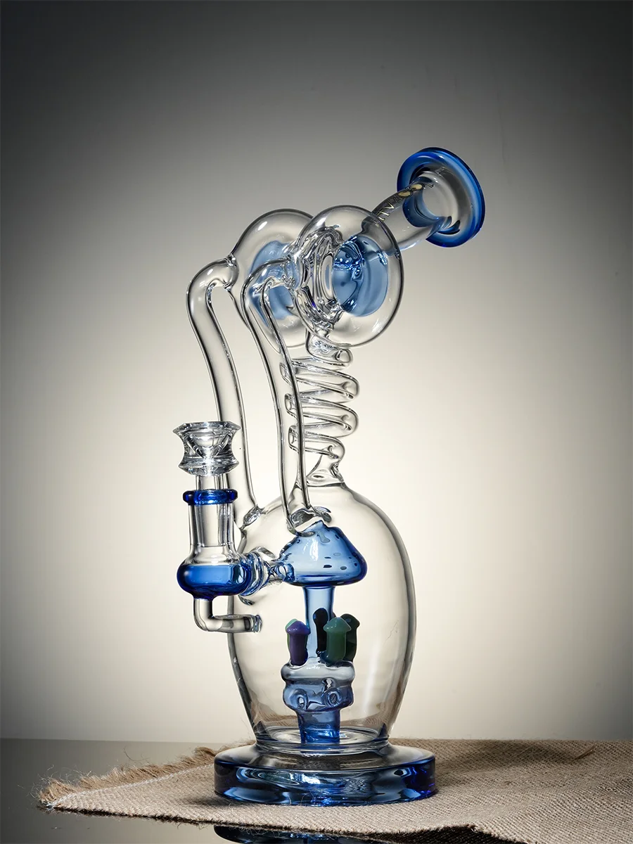 Lookah Bong 11.6"  Mini Mushroom Egg Water Pipe, Color: Green