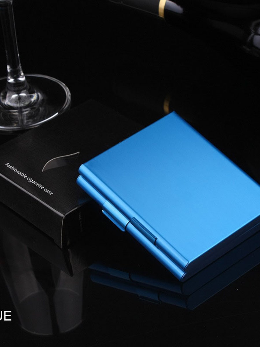 Aluminum Weed Case for 20 Weeds  Blue