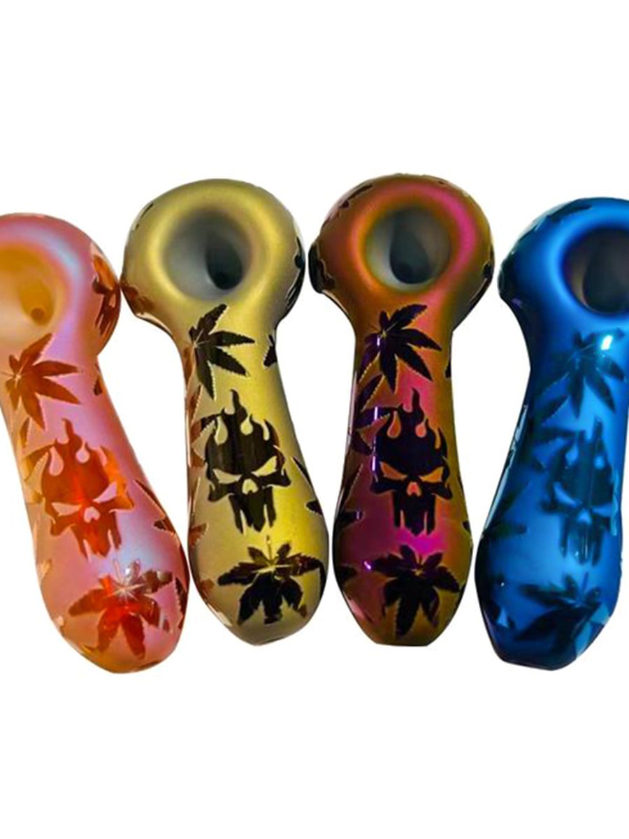 Electroplated Creative Glass Pipe Model C