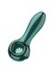 7-Hole Spoon Glass Pipe Green Main