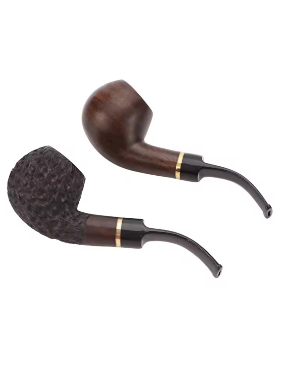 Stone Camellia Wood Carved Flower Pipe4