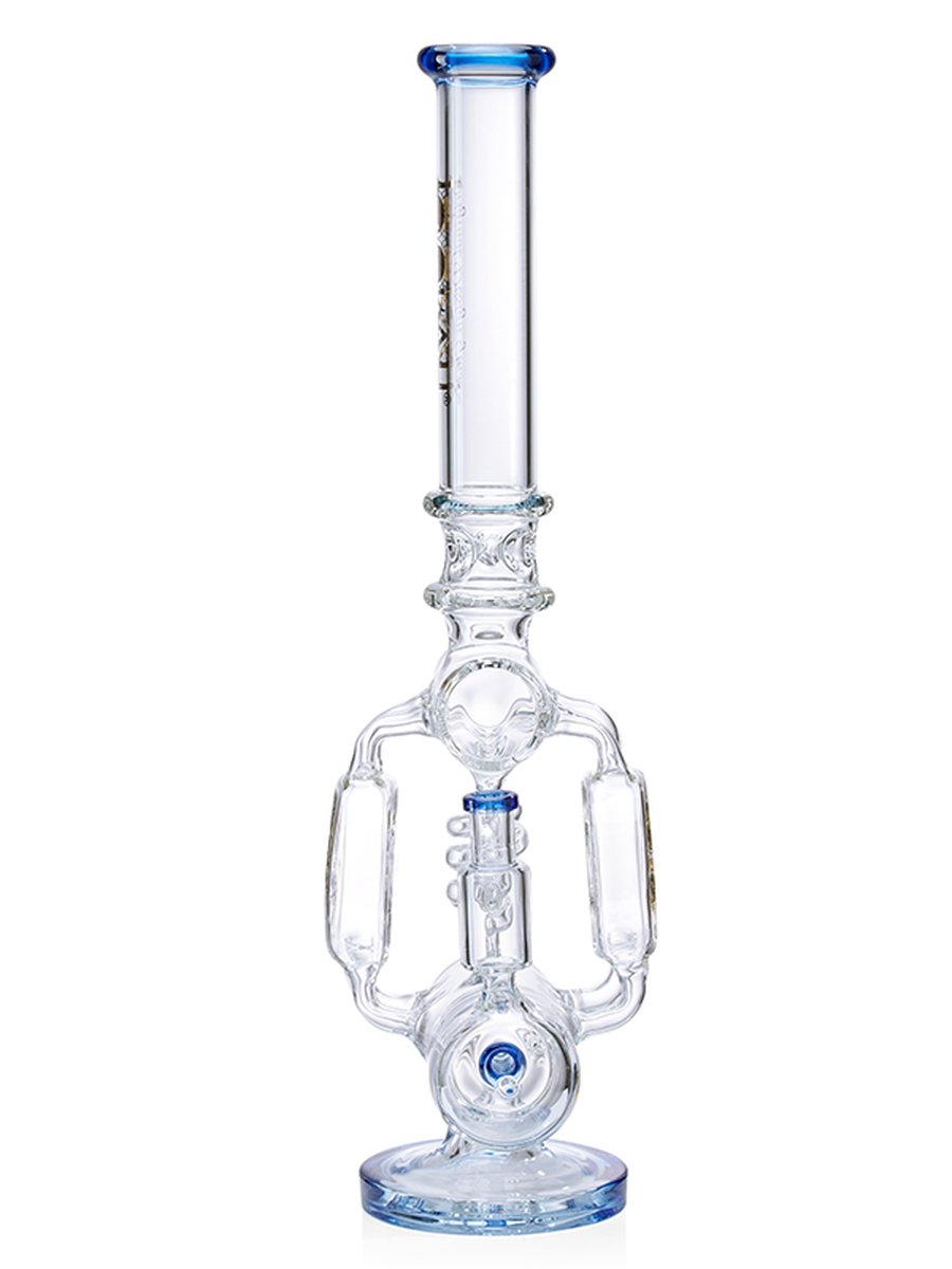 Lookah Bong 21" Glass Recycler Super Filtration Ice Water Pipe - Clear Black, Colors: Clear Black, 6 image Lookah Bong 21" Glass Recycler Super Filtration Ice Water Pipe - Clear Black, Colors: Clear Black, 6 image