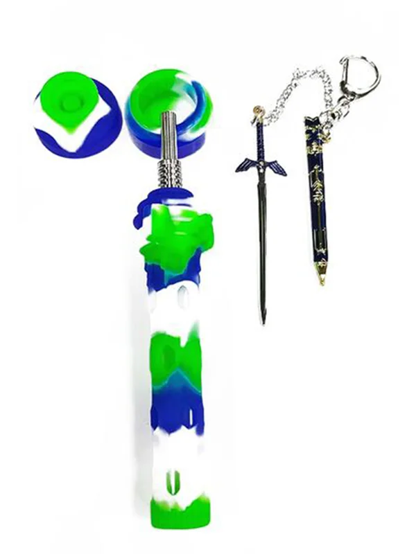 10mm Cool Silicone Nectar Collector and Dab Spoon Set