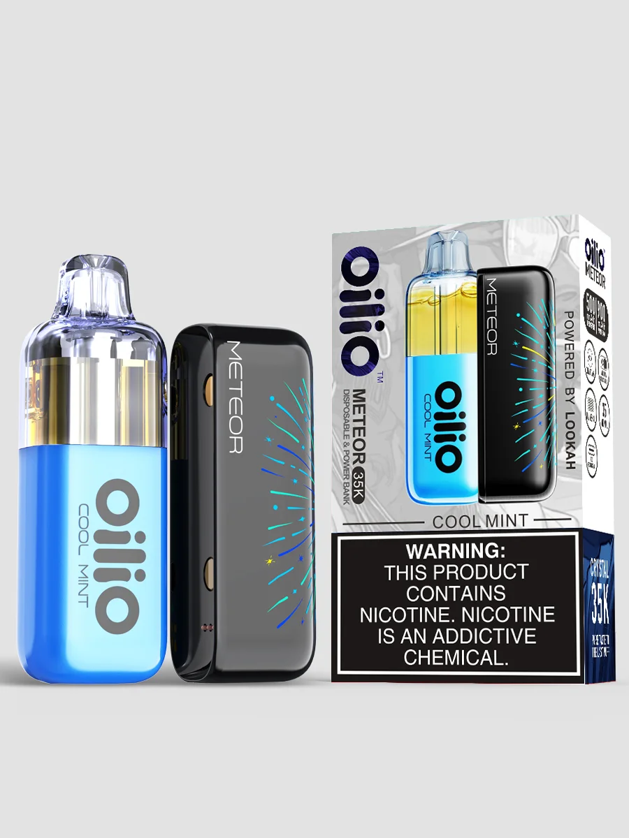 OiliO Meteor Refillable Disposable Pod Kit, Taste: Iced Mint, 24 image