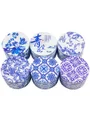 4 Layer Blue and White Porcelain Grinder