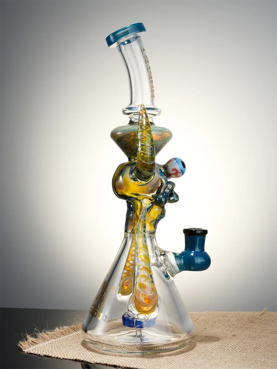 11.5" Cool Ornate Satanic Dab Rig3 11.5" Cool Ornate Satanic Dab Rig3