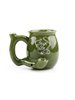 Ceramic Smoking Pipe Mug Coffee Cup Green
