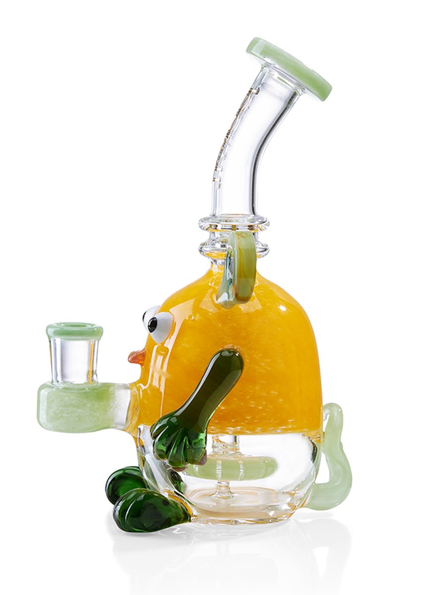 8" Apple Mickey Bong, Colors: Green, 2 image