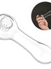 7-Hole Spoon Glass Pipe, Color: Black, 3 image
