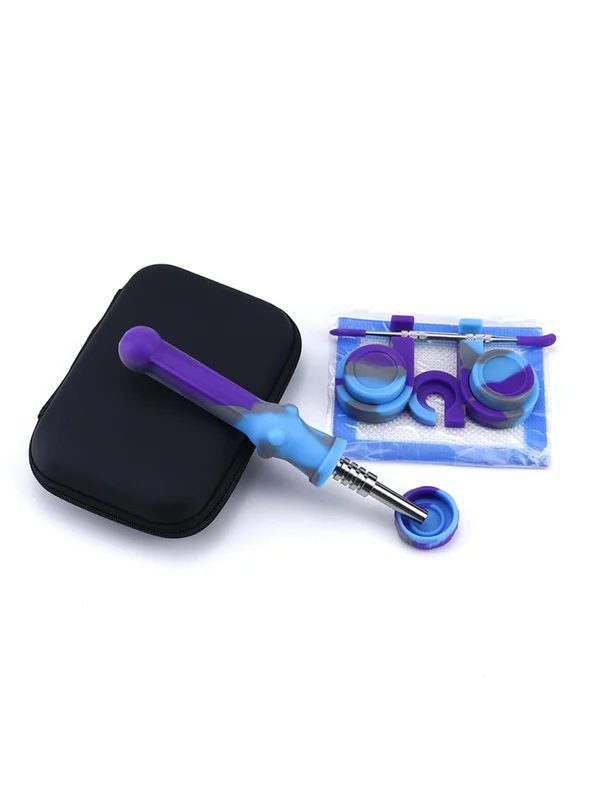 Mini Camouflage Silicone Nectar Collector Kit, Color: Purple, 2 image Mini Camouflage Silicone Nectar Collector Kit, Color: Purple, 2 image