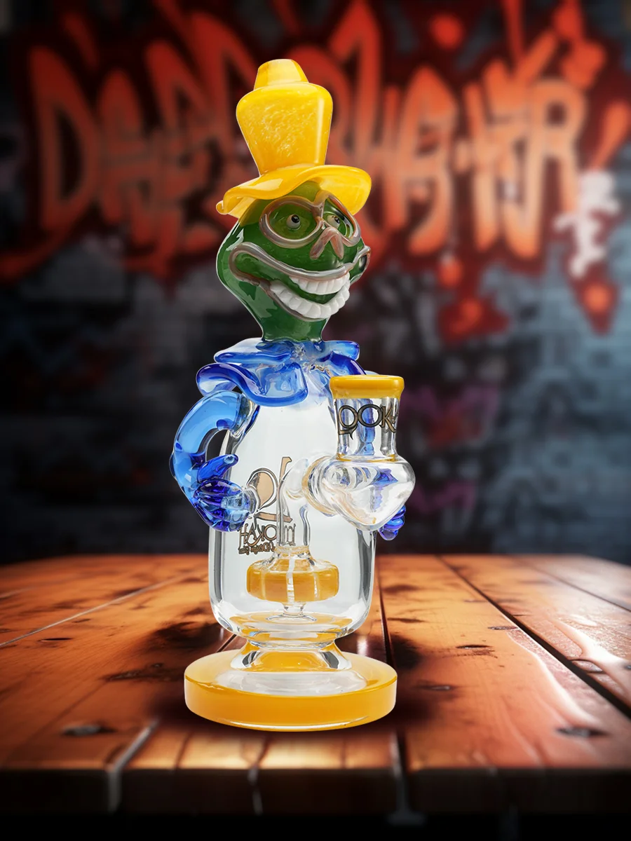 9.5-inch-face-painted-clown-bong-yellow
